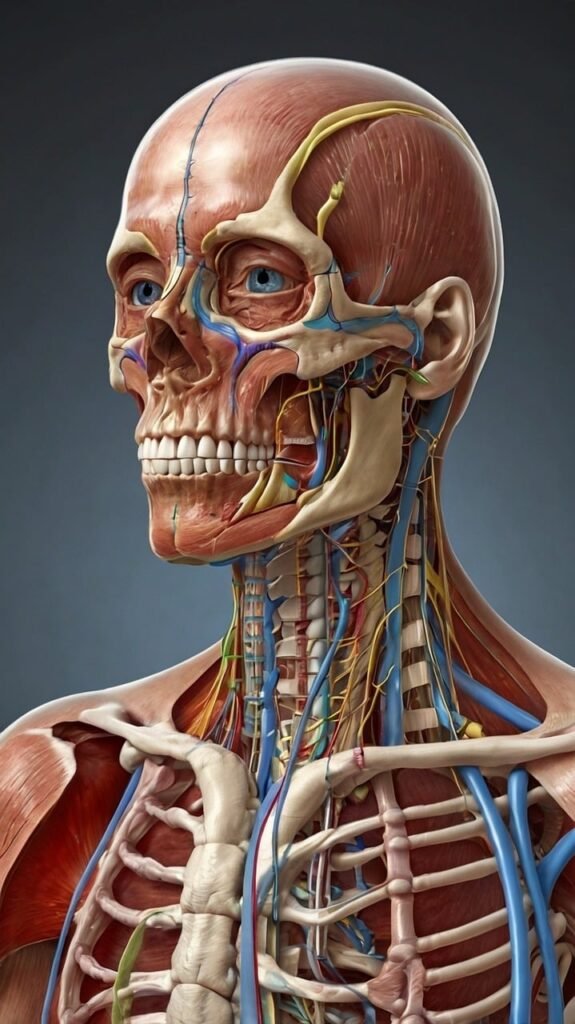 ai generated, muscle, skeleton